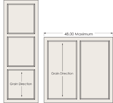Multi Panel Doors Line Drawing